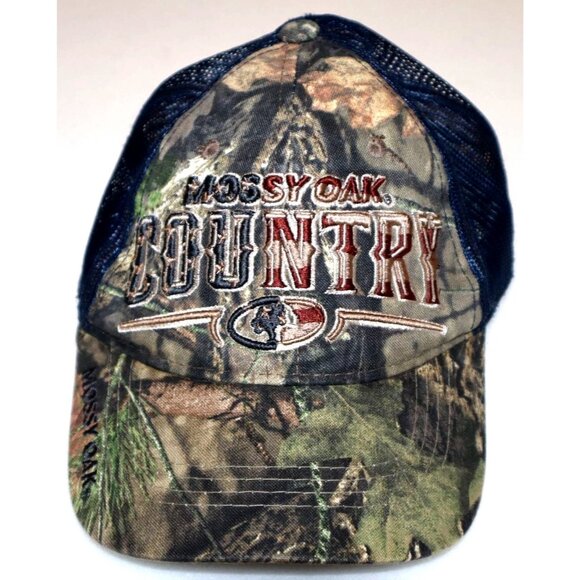 Mossy Oak Camo Trucker Hat Country Mesh Snapback Outdoor Retro Activewear - Picture 1 of 6